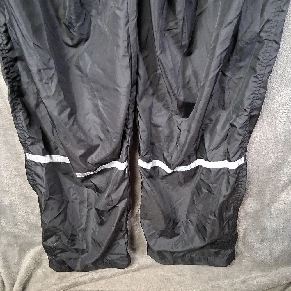VTG L.L. Bean Women's Medium Windbreaker Pants Track Style Black Made In USA 90s - Picture 5 of 8